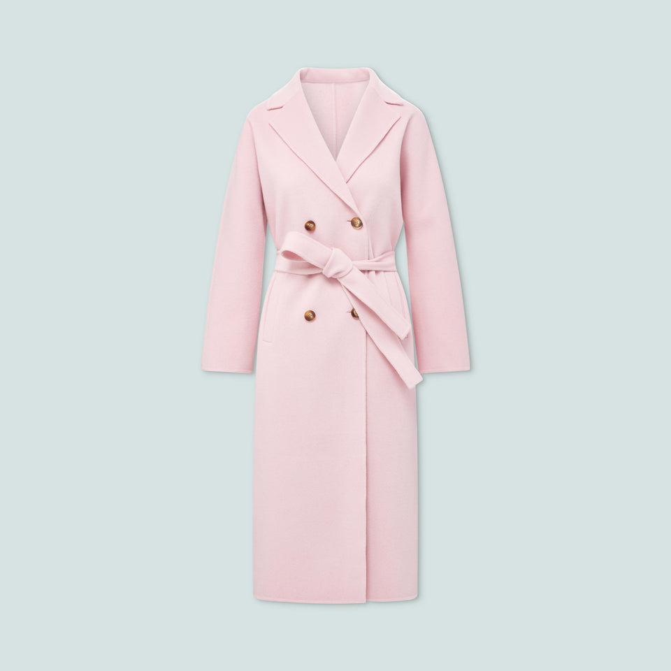 Nicola Cashmere Coat - Pink